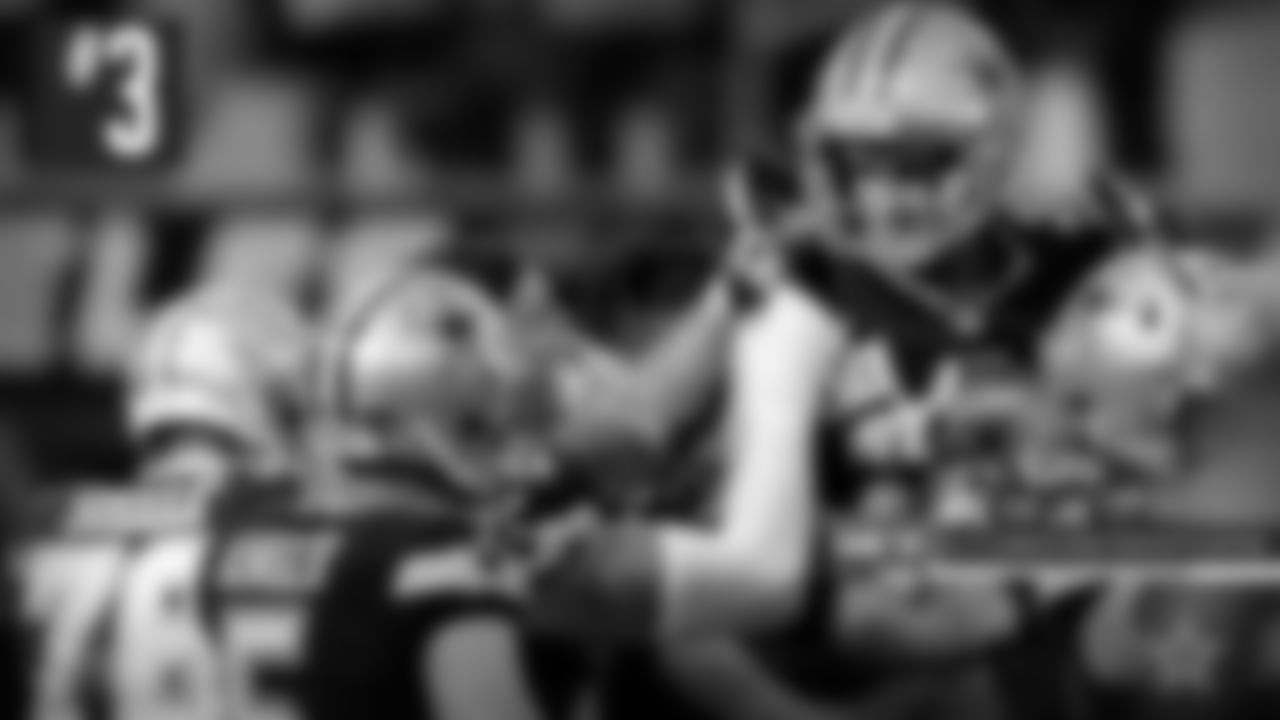 *3. September 19: Cowboys 20 Chargers 17 *
When Dak Prescott got the ball with 3:46 left in a tie game, the Cowboys were facing a potential 0-2 start having lost a nail-biter to the defending champion Buccaneers the week before. He orchestrated an 11-play, 49-yard drive that finished with a 56-yard game-winning field goal from Greg Zuerlein. Tony Pollard and Ezekiel Elliott combined for 180 rushing yards and two touchdowns. Damontae Kazee and Trevon Diggs each picked off Justin Herbert. Backup tackle Terence Steele not only filled in for La'el Collins, but held his own against Joey Bosa, making him a non-factor.
The real story of the game – call it a case of foreshadowing – was finding out what kind of pass-rusher Micah Parsons could be. The Cowboys played without both DeMarcus Lawrence and Randy Gregory, and Parsons helped fill the void, igniting a new role for him that saw him set the Cowboys' rookie sack record.