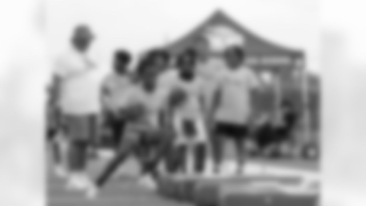 New Orleans Saints defensive tackle Davon Godchaux hosted his ninth annual NFLPA youth football camp for young athletes at his alma mater Plaquemine High School on Saturday, June 5, 2025.